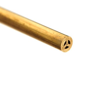 Brass Tube, Multi-Channel, 3.1mm x 400mm