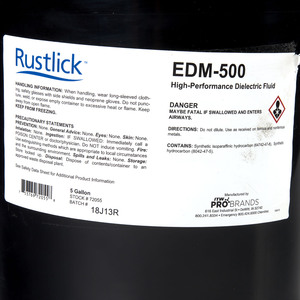 Oil, EDM, Rustlick EDM-500, Synthetic, 5
