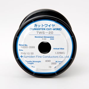 0.020MM x 3,000M TUNGSTEN WIRE, SUMITOMO